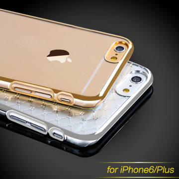 LZB Hot selling luxury electroplating cover for iphone 6 hard case