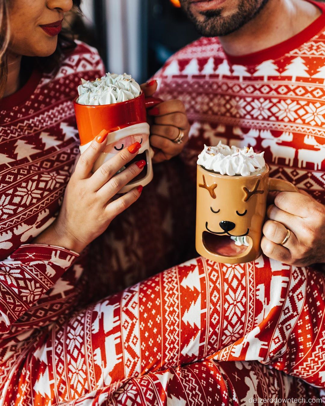 Kanada und günstiger passender Familien-Weihnachtspyjama