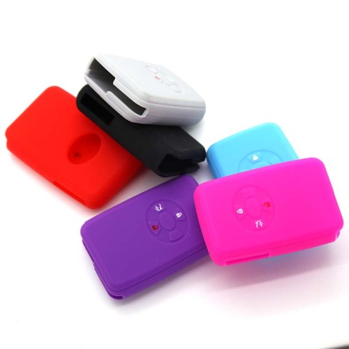 Silicone replacement car key fob case for Carolla