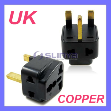 Universal to UK Plug AC Power Travel Adapter 3 Pin Plug Suitable for, UK, Hongkong, U. a. E, Singapore, Malaysia