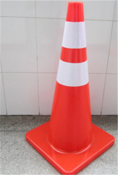 Fluorescent Orange Flexible Road Safety PVC Traffic Cone