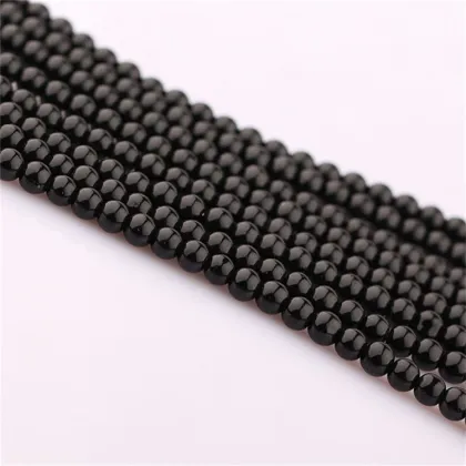 Alibaba wholesale high quality black jade/ Malaysia dyed jade round faceted smooth jade