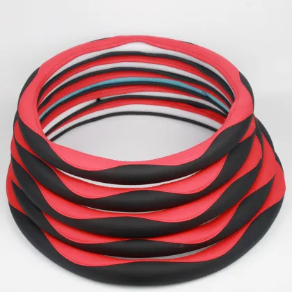 Racing Style Large Leather Steering Wheel Cover for Trucks and Cars