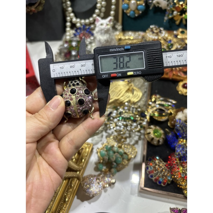 Broche de joaninha retrô e fofo