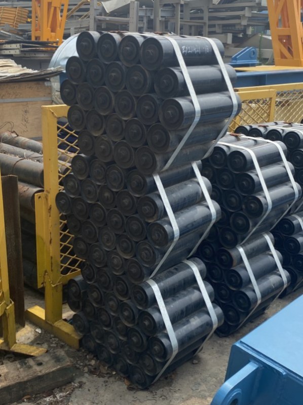 Automatic Parallel Rubber Idler Rollers for Conveyor Belt Replacement from