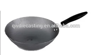 Aluminum fry chinese pan