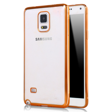 LZB New arrival Luxury Electroplating TPU Case for samsung galaxy note 4