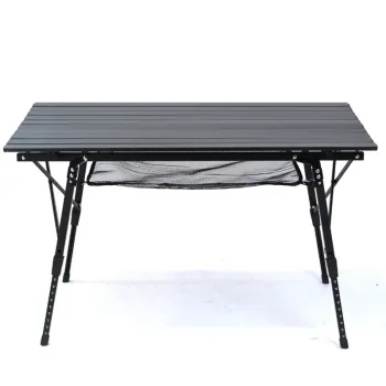 Rolled Up Egg Roll Camping Table: Outdoor Picnic Table with Storage Bag