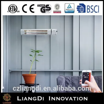 Bluetooth Control/Remote control IP65 Infrared Electric Heater Low Glare Outdoor Patio Heater