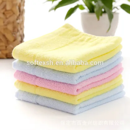 40g home environment bamboo towels,dobby solid bamboo fabric towels