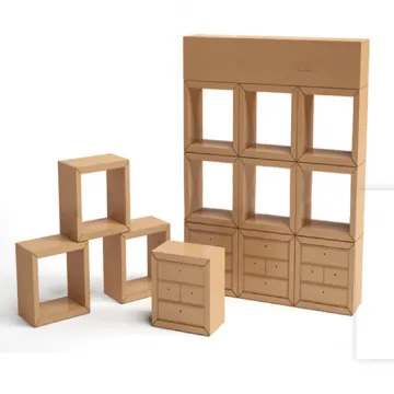 DIY Corrugated creative display cabinet