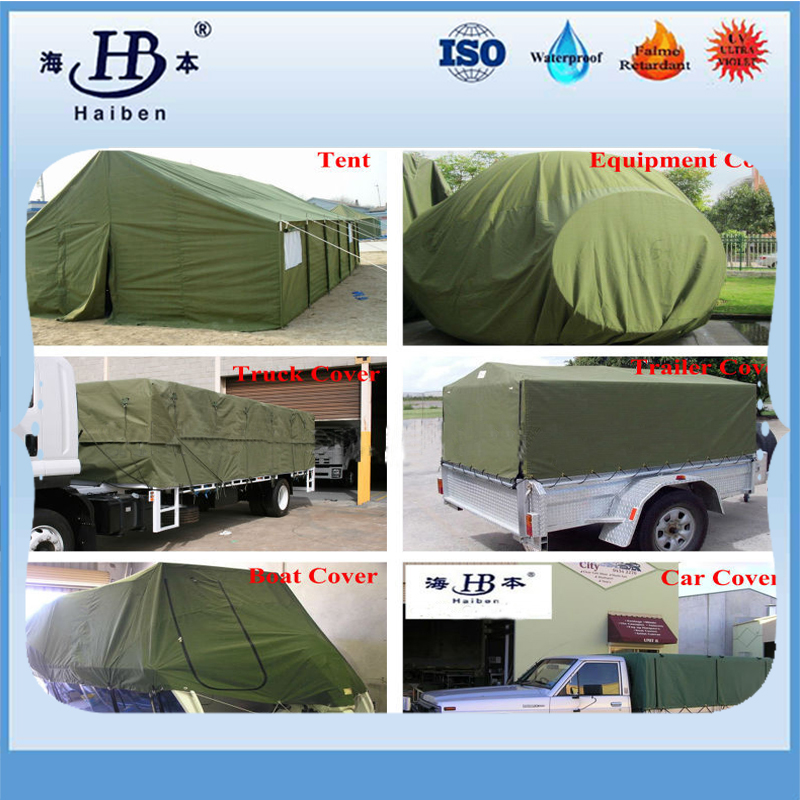 Mildew proof canvas trailer cover in rolls