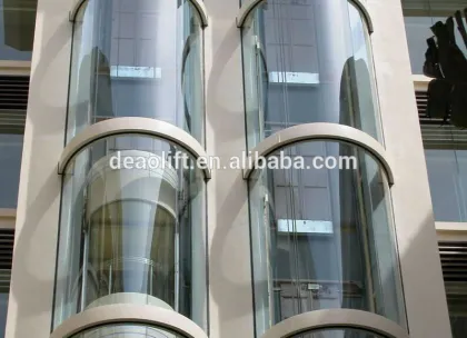 Safety Glass Panel Glass Lift Bar Lift Brand Sightseeing Elevator