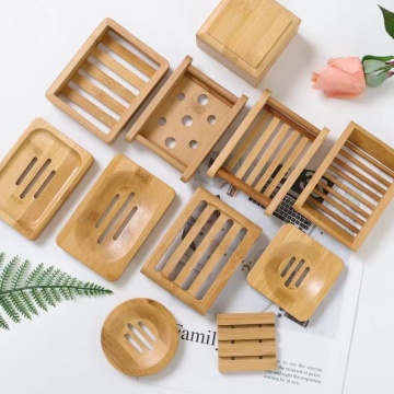 Biodegradable Bamboo Soap Dish and Sponge Holder for Kitchen and Bathroom