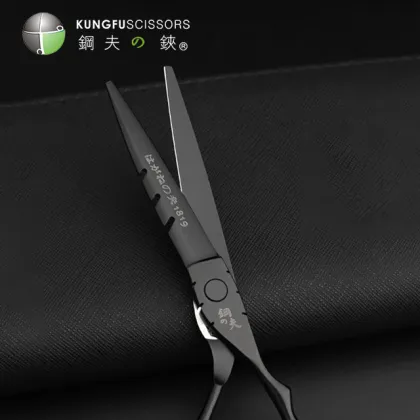 Professional KUNGFU Haircut Salon Thinning Scissors 440C Steel Hair Cutting Shear