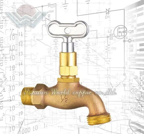 Brass Bibcock With Key Handle