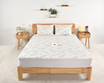 High Quality Fiber Knitting Waterproof Mattress Protector