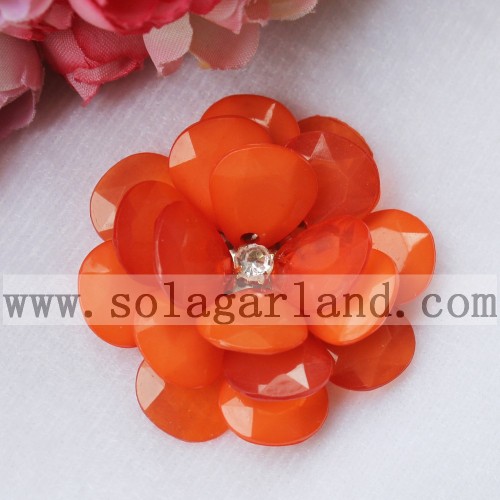 Handmade Christmas Decoration Artificial French Bead Flowers 54MM