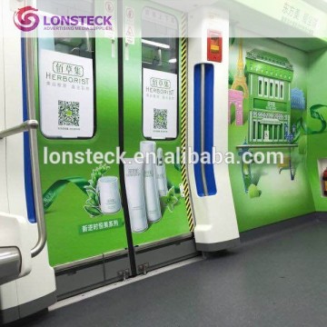 eco solvent matte blank removable self adhesive vinyl for Mass transit advertising on buses and trains