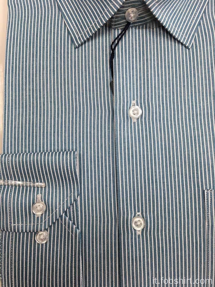 Camicia da lavoro tinta in filo