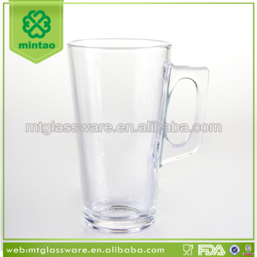 385ml unbreakable cheap tall coffee glass cup