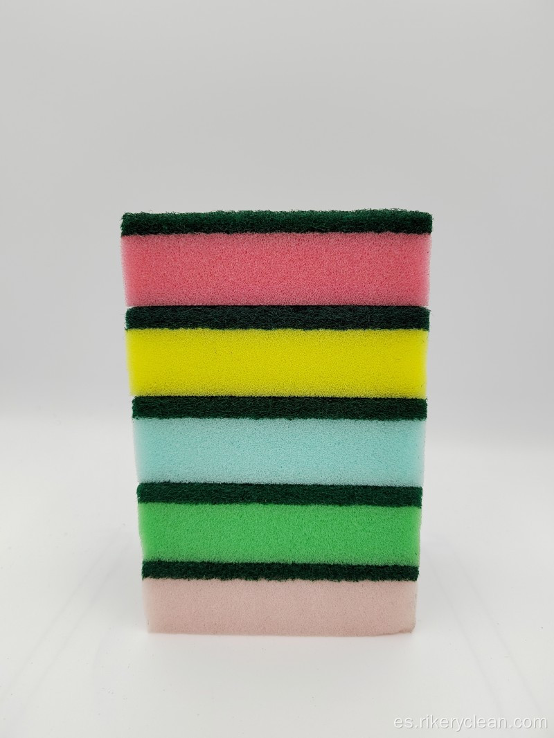 Esponja sin cesar esponja múltiple esponja de limpieza de color HM0006