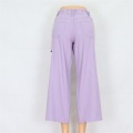 Women's Purple Wide Leg Jeans