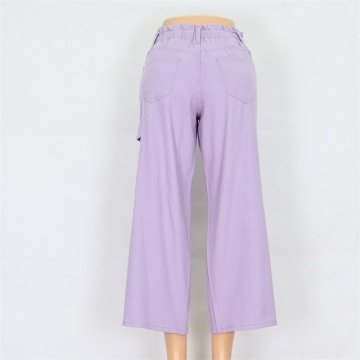 Custom Purple Wide Leg Women's Jeans