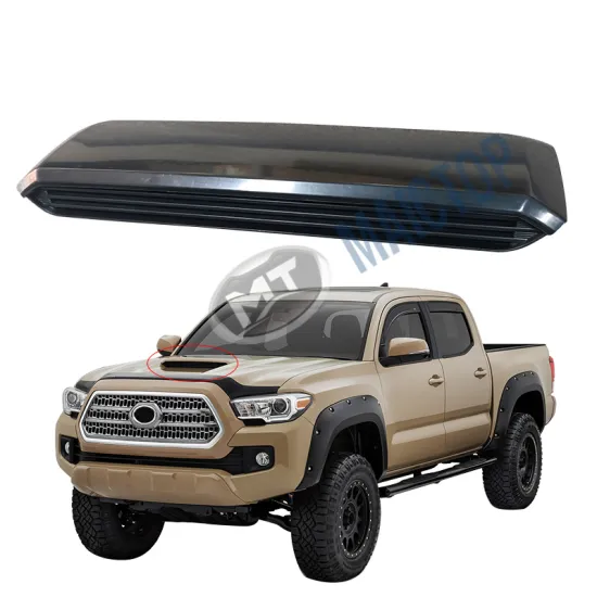 Maictop Abs Plastic Front Engine Cover Hood Scoop for Tacoma 2016-Up Pickup
