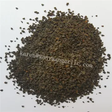 Natural ground black garlic granules