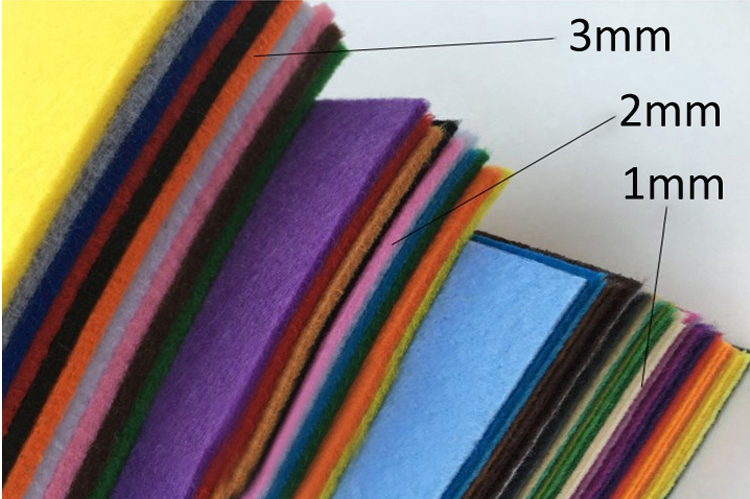1mm 1.2 mm 2 mm Felt Fabric Sheet