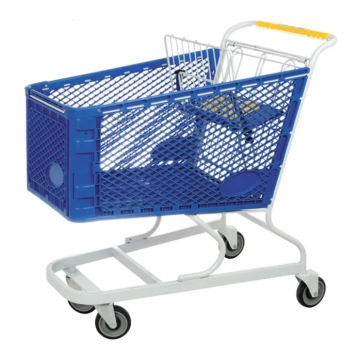 China Plastic Supermarket Shopping Trolley Supplier