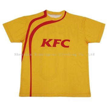 Honeycombed Mesh Fabric Short Sleeves Custom Printed Cycling Jerseys Kfc T-shirt