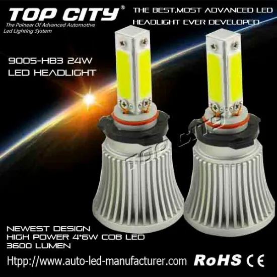 Super Bright Newest HB3-9005 24W LED HEADLIGHT / 3600LM FOG HEADLIGHT /24W car led headlight