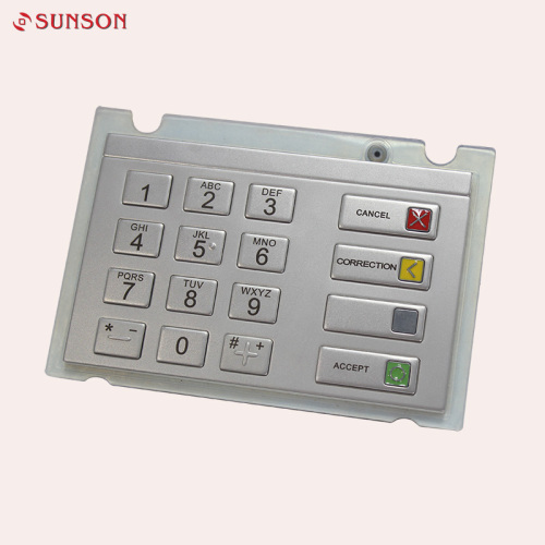 Rugged Stainless Steel ATM EPP Keyboard Encrypting Pinpad