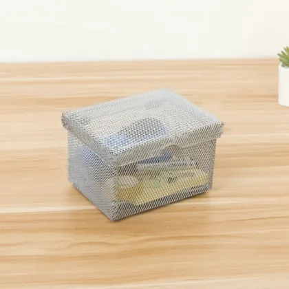 Flip storage box Metal grid storage and sorting