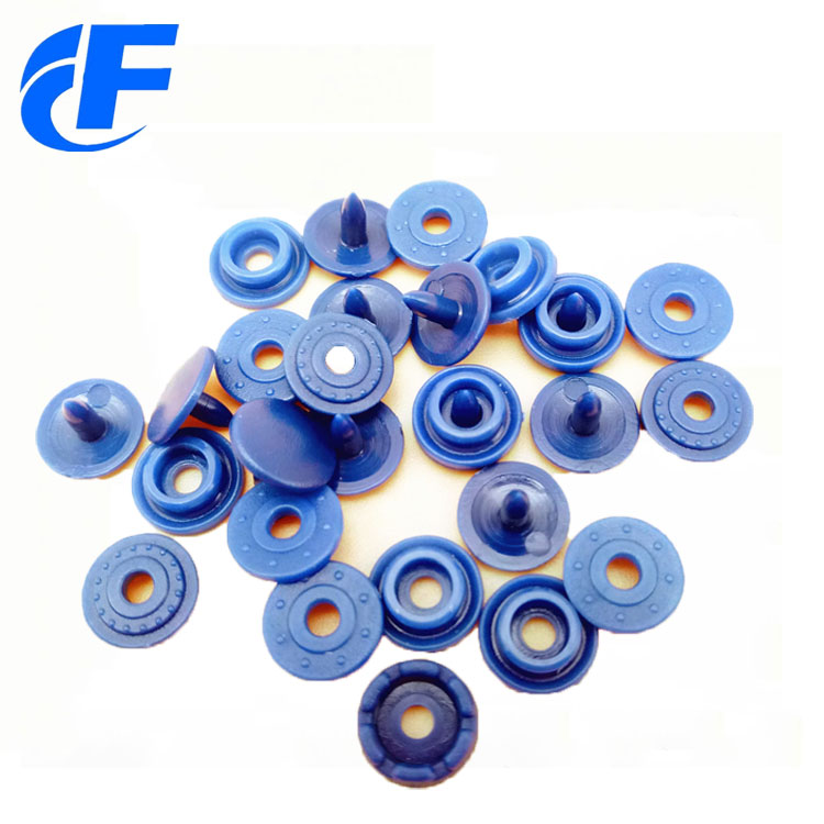 Recycled round shape plastic snap button for bag/cloth