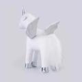 Maiden heart flying unicorn fur children's toy