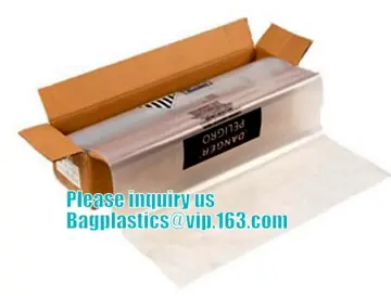 Clear Perforated Polyethlene Bag, PE poly construction waste bags asbestos garbage bags, Moisture proof transparent plastic garb