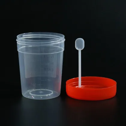 Best Selling Disposable Plastic Stool Container PS 25ml