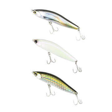 Appâts à crayons à grosses yeux multicolores de haute qualité 78 mm 13G 3D Appâts durs pour la pêche au bar