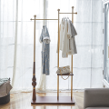 Contemporary Coat Rack Featuring Dual Wood Layers
