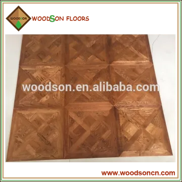 Cross Color Oiled Oak Solid Parquet Floors Tiles