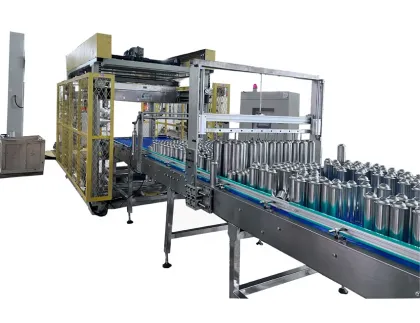 Aerosol can production line to make spray cans
