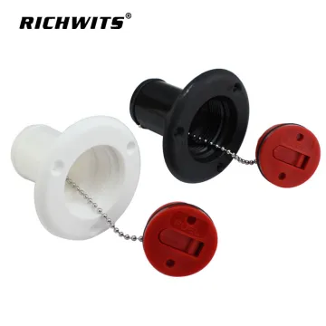 38mm Keyless Red Flush Mount pot Boat Tank ABS Nylon Plastic Fuel Deck Filler