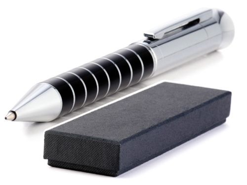 Metall penna i svart presentation box