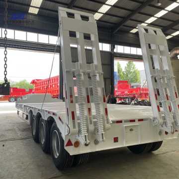 3 Achse Lowbabbedem Semi -Anhänger 60 Tonnen 80 Tonnen Lowboy Truck Trailer