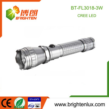 Fabrikmassenverkauf 3,7 V Multifunktionales Aluminiumlegiermaterial Taktischer Hochleistungsaufladbar 3W Cree Q3/Q5 LED-Taschenlampe