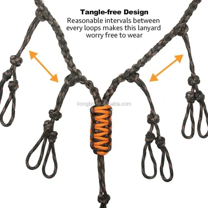 Kongbo Adjustable 550 Paracord Duck Call Lanyard for Hunting