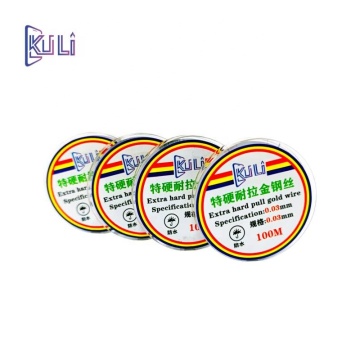 Kuli 0.035Mm 100M High Hardness Gold Diamond Wire for Touch Screen LCD Repair